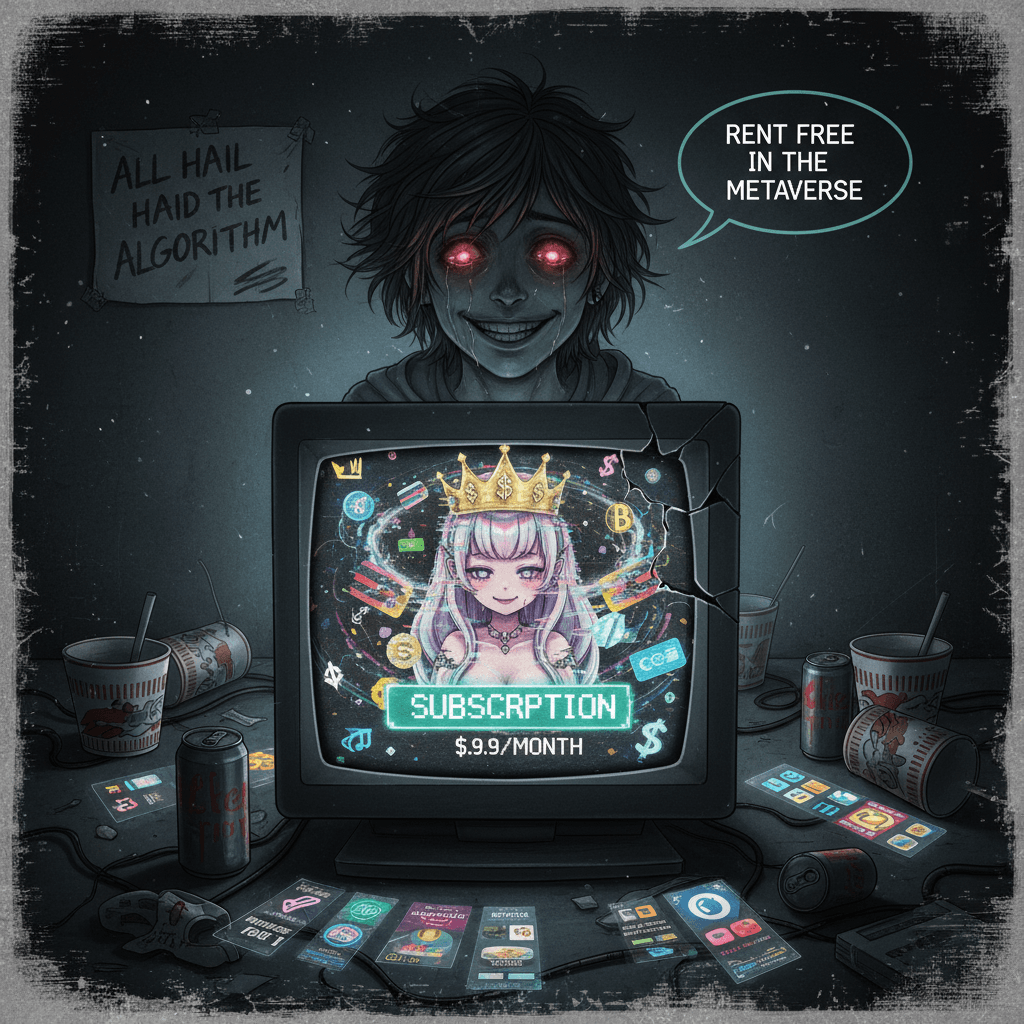 horny for capitalism's soulless simulation, $9.99/month