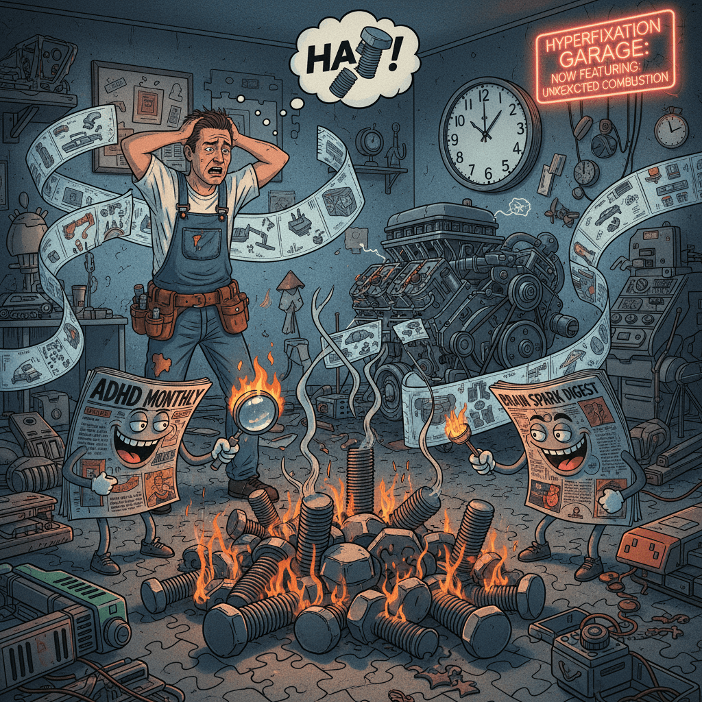 ADHD magazine roasts car guy's jigsaw puzzle bolts