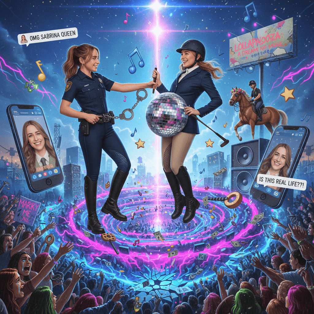 Sabrina arrests a horse girl mid-Juno, reality breaks at Lollapalooza