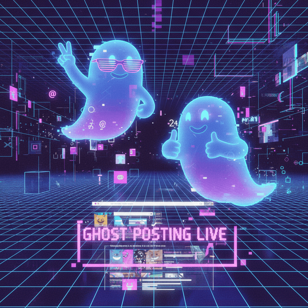 two ghosts vibing in the digital void, probably haunting a website