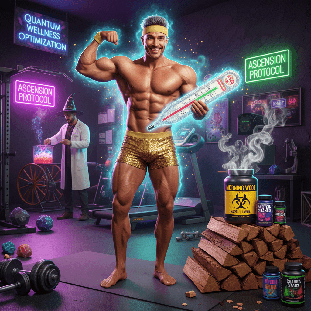 Peak wellness: scanning morning wood with a dollar store thermometer