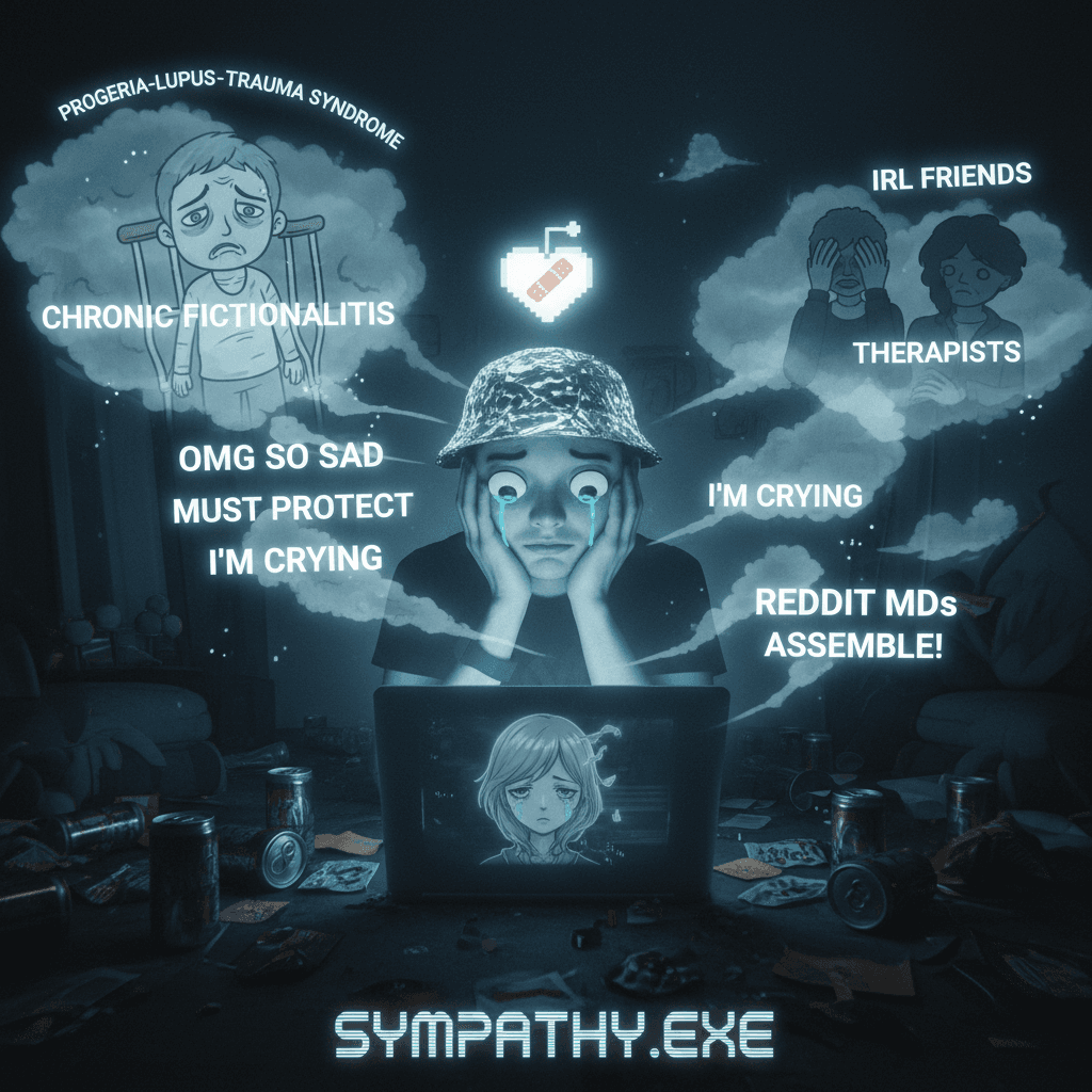 invented a character's entire diagnosis to feel bad for them