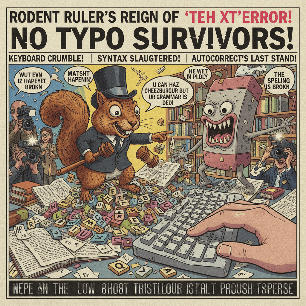 Squirrel president has entered the chat and nobody's spelling is safe