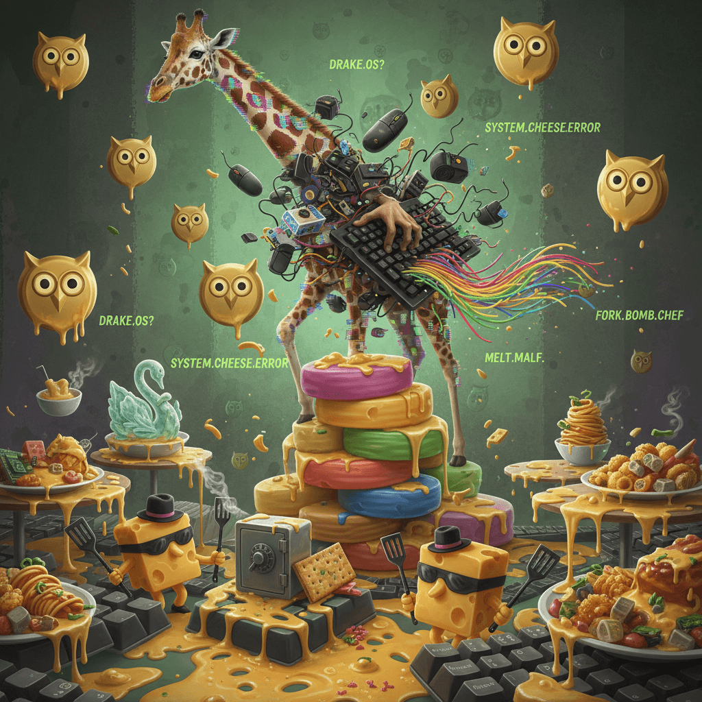 giraffe mids in the drake room while cheese commits crimes