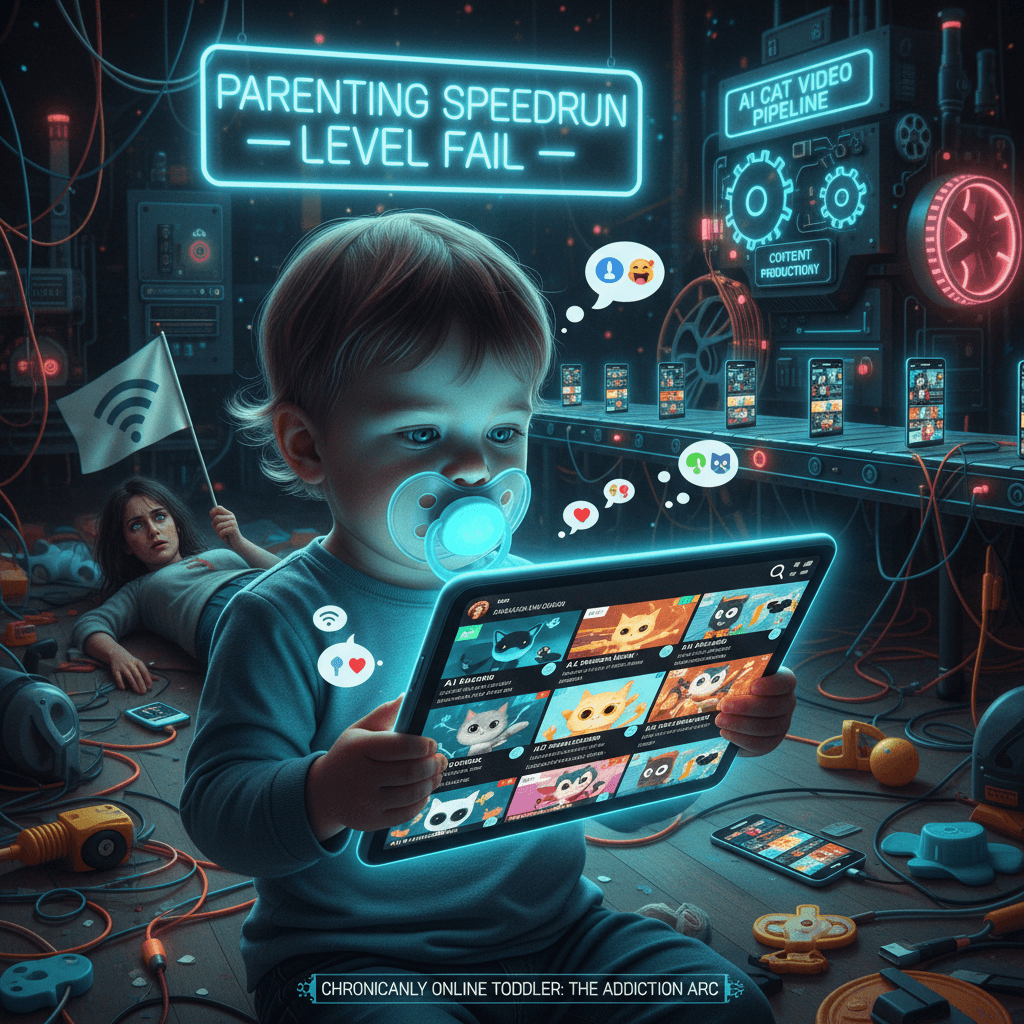 3yo with pacifier and Instagram reels addiction, mom surrenders immediately