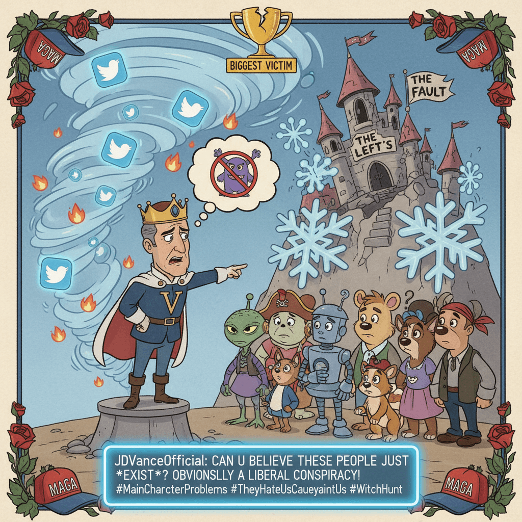 JD Vance discovers strangers exist and immediately blames the left