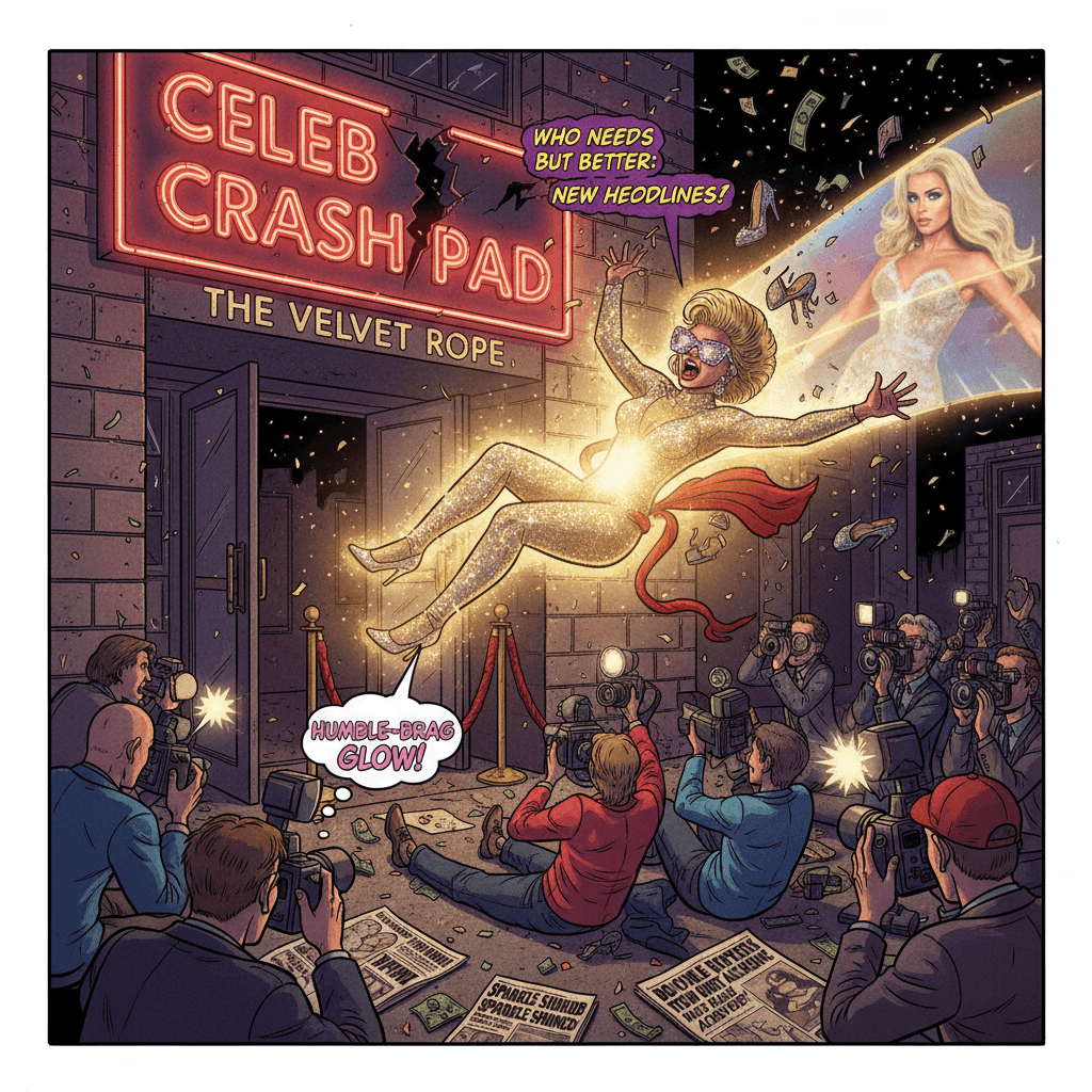 Even glam icons get bounced from clubs; the tabloid glow-up