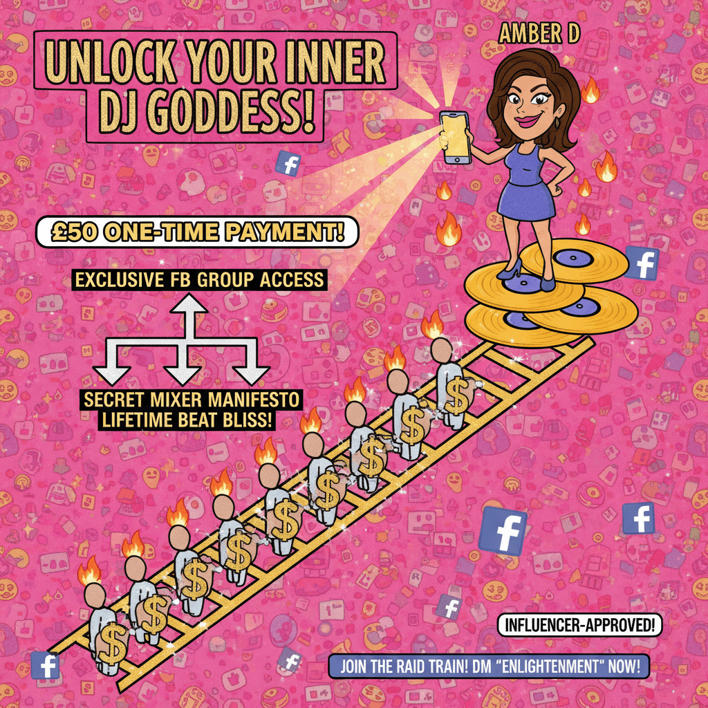 £50 lifetime DJ enlightenment via Amber D's Facebook raid train