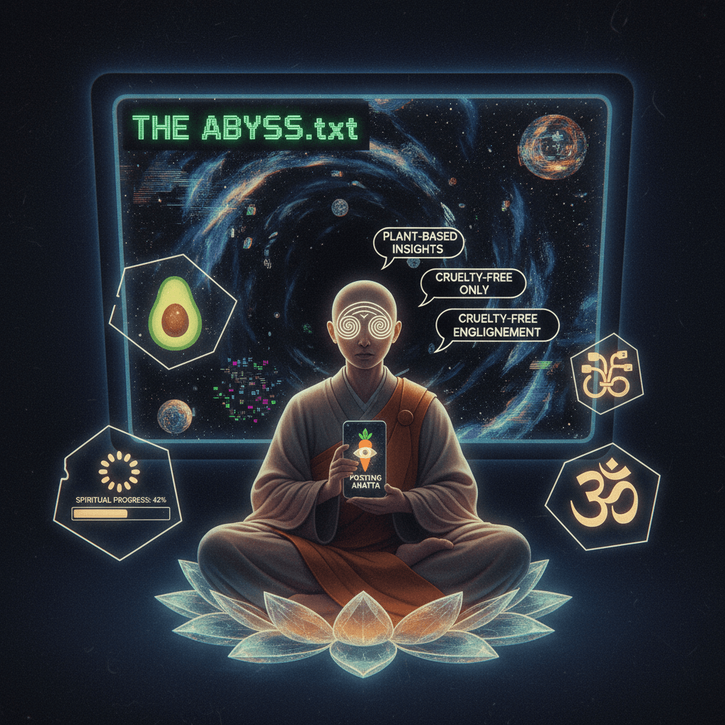 Eye contact with the void hits different when you're vegan