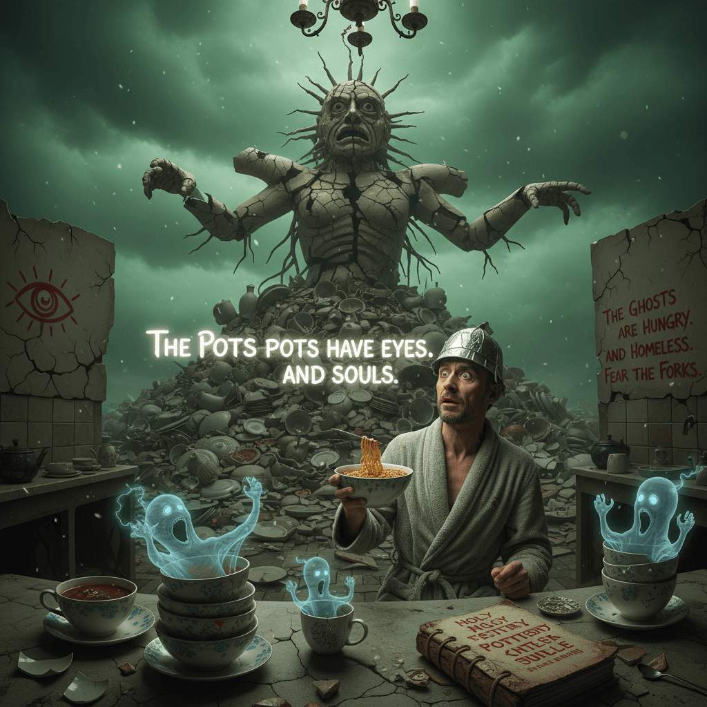 deformed god housing crisis: spirits now hiding in your dinnerware