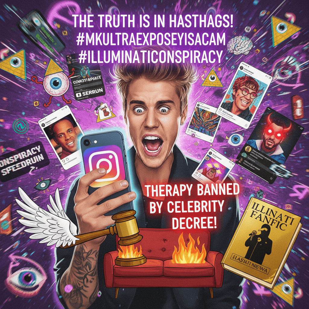 Bieber discovers MKUltra via Instagram, therapy is now illegal