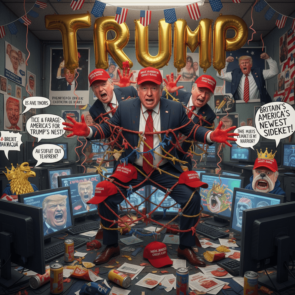 Tice & Farage caught red-handed in imaginary MAGA backroom deal