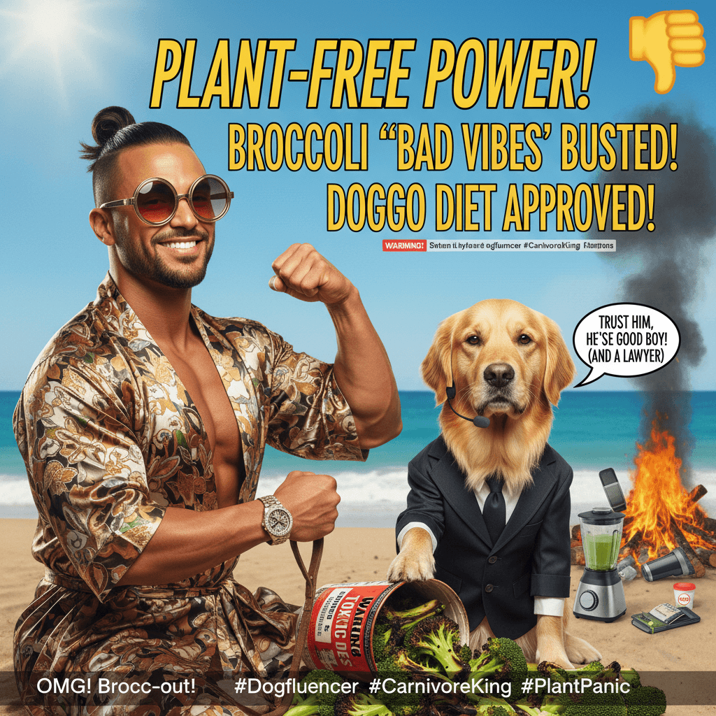 Bro really said plants are problematic and got a dog to vouch