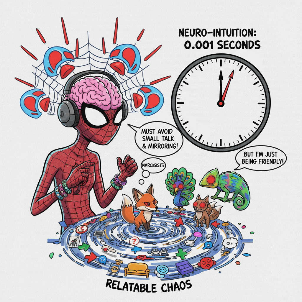 autistic spidey-sense detects narcs in milliseconds