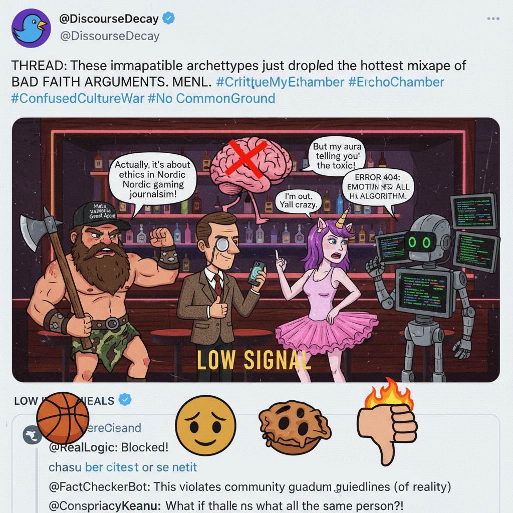 Mutually exclusive stereotypes walk into a bar, logic exits