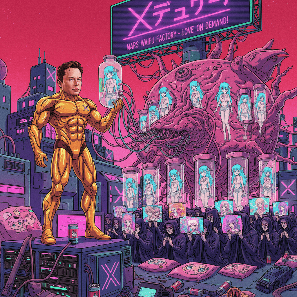 Elon's fever dream: breeding waifus on Mars with neural implants