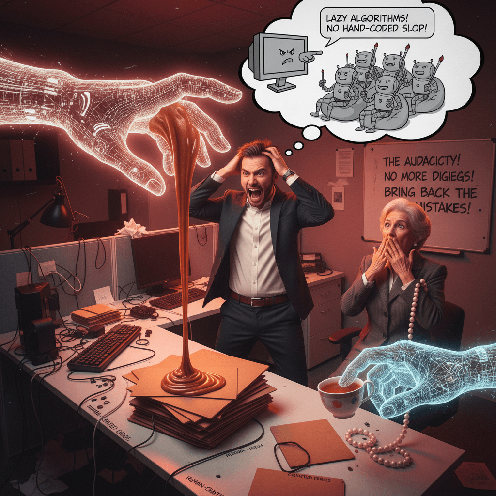 One of the most disrespectful behaviors ever: people not hand-coding slop