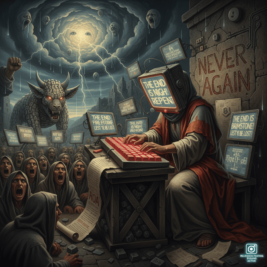 biblical doomposting with aggressive caps lock therapy