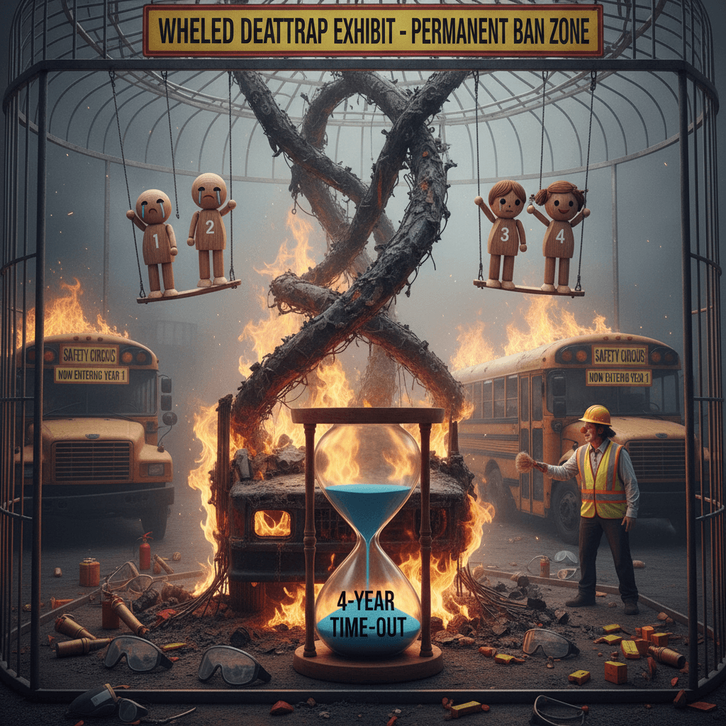 bus company banned after literal child-endangering fire, banned 4 years