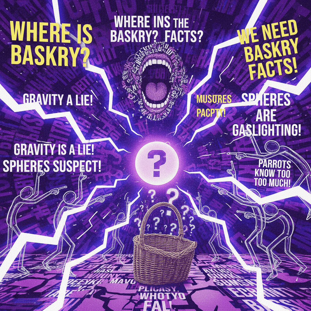 ALL CAPS WORD SALAD DEMANDS ANSWERS ABOUT MYSTERIOUS BASKRY INCIDENT