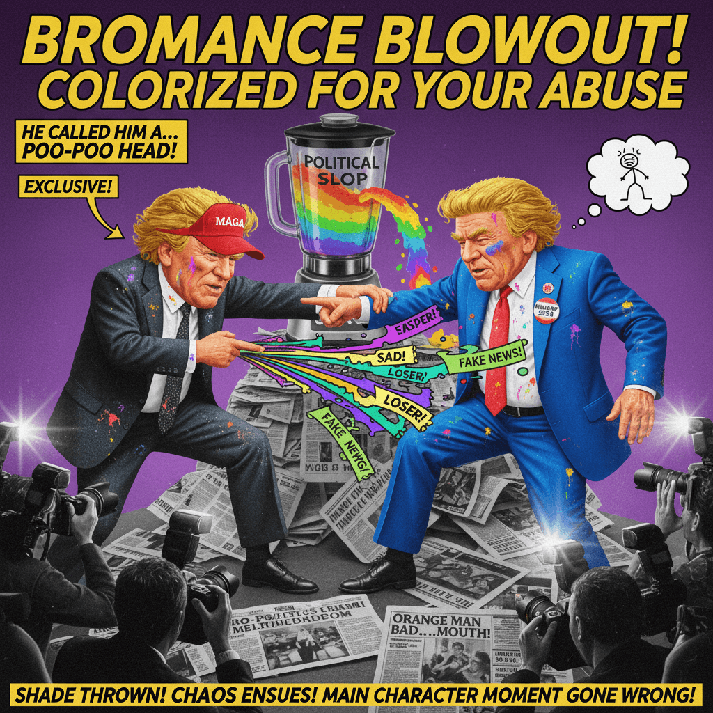 Leaked: Man says mean thing about other man, colorized