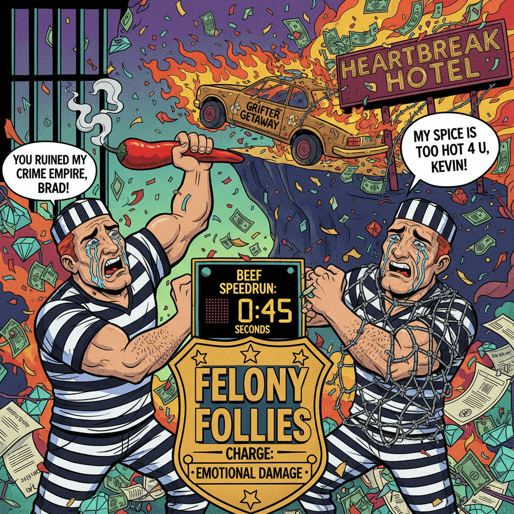 Two convicted lads having a spicy breakup; drama meets felony charges