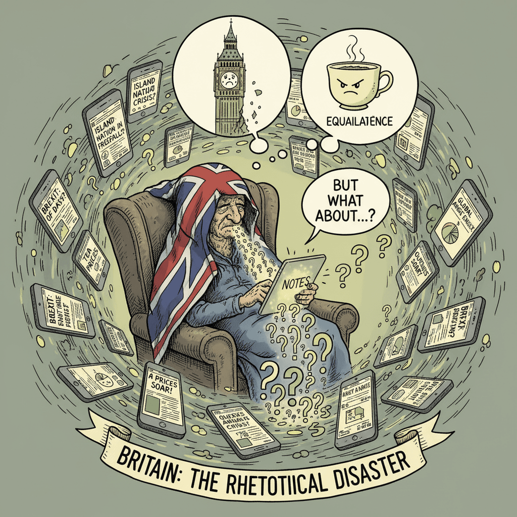 britain bad because... checks notes... rhetorical questions