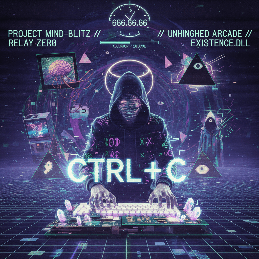 MK-ULTRA meets gaming speedruns in the world's most unhinged fever dream