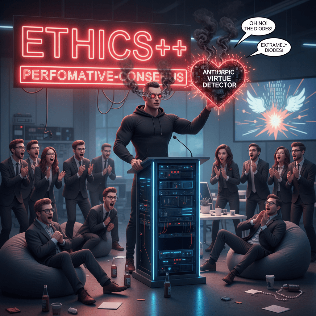 Anthropic virtue signal detected, diodes extremely burned