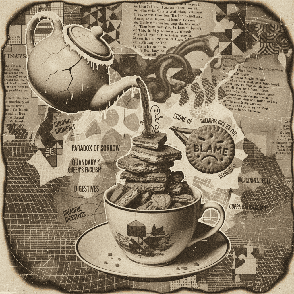 tea gone cold, plot lost, biscuits blamed for existential dread