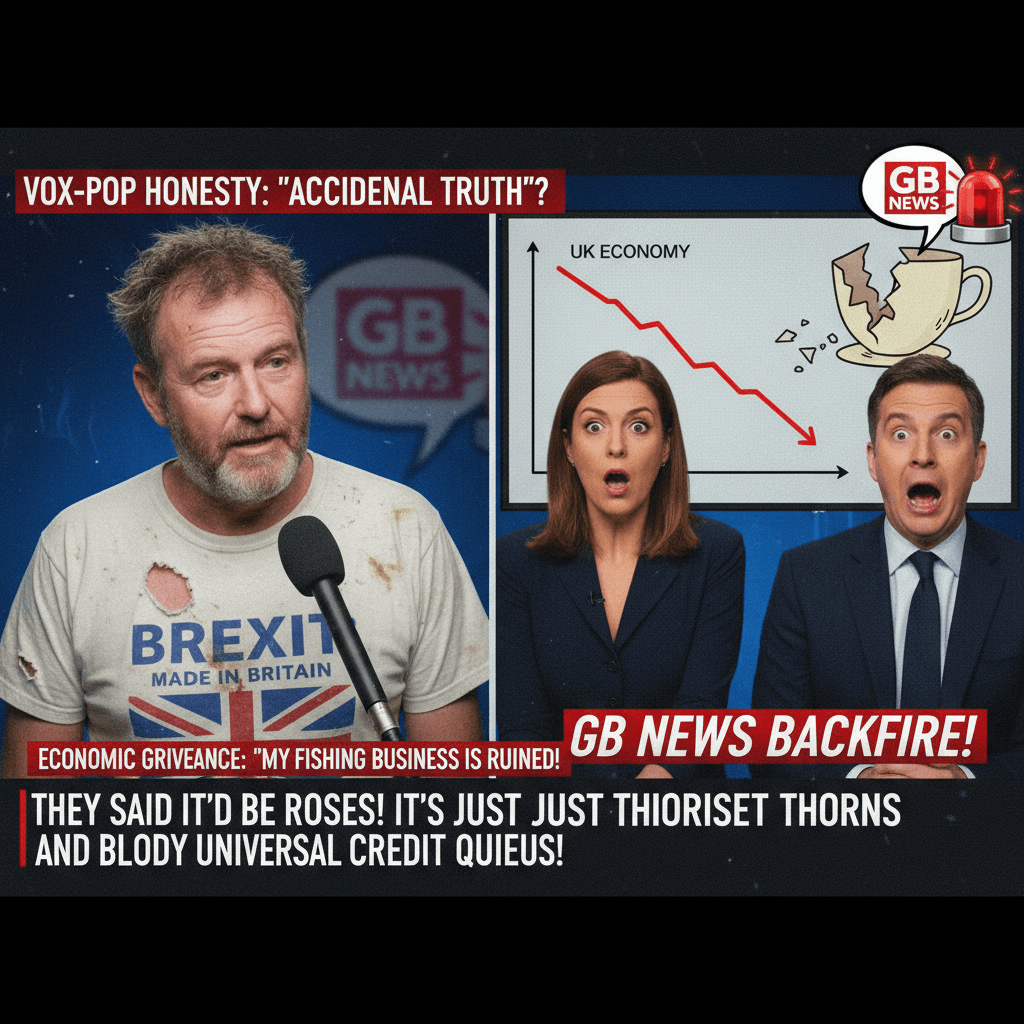 GB News accidentally lets someone speak truth to power, moderately horrified