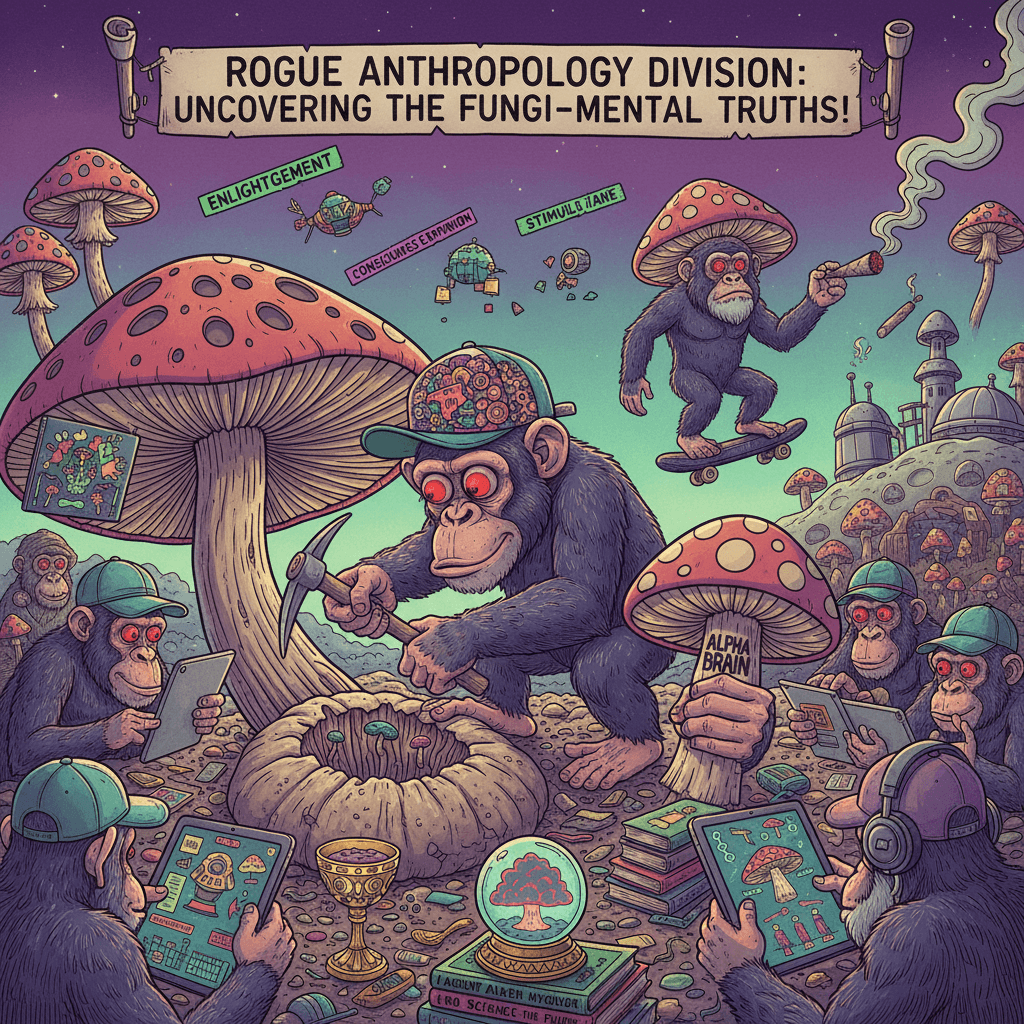 Ape brain go brrr: mandatory shroom archaeology for the Rogan-pilled