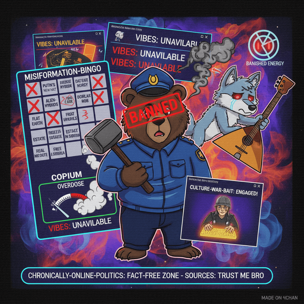 Russia bans satanism, furries, and vibes - sources: dude trust me