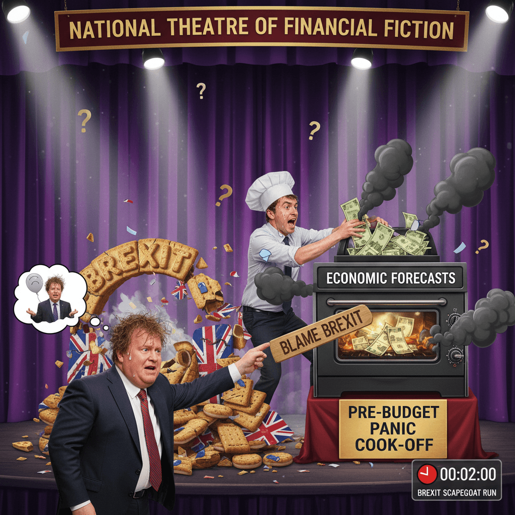 Chancellor blames Brexit 2 hours before admitting own economic forecasts are cooked