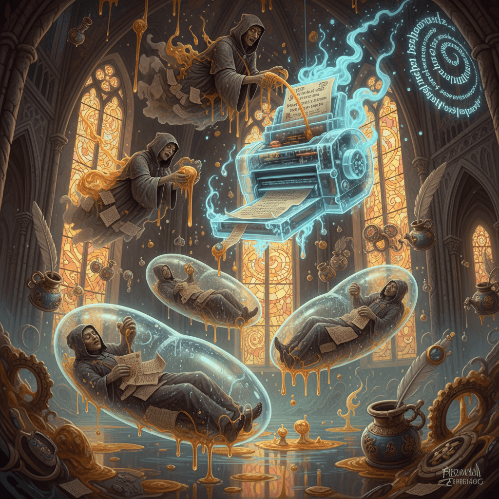 ghost printer steals amber from the clergy's wet dreams