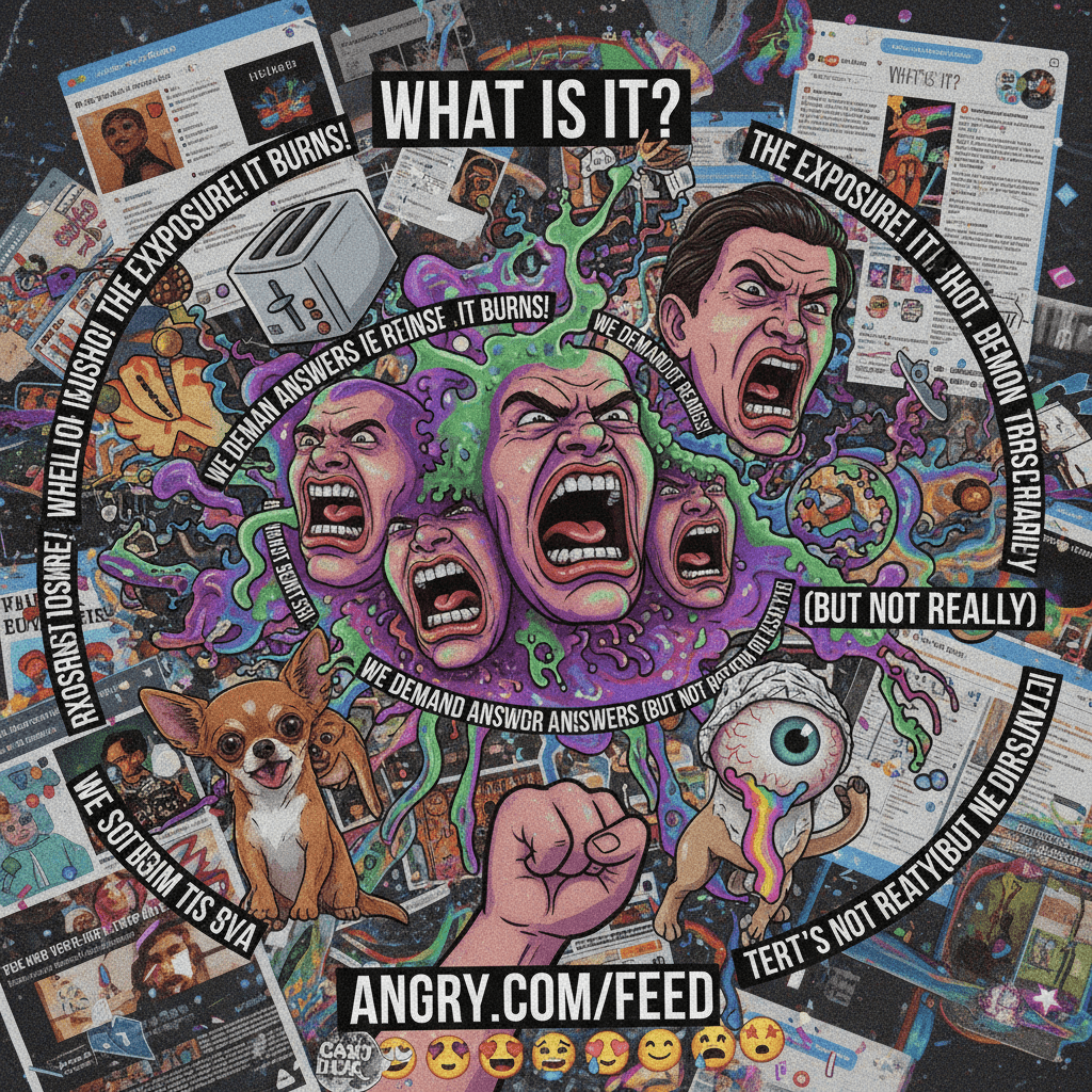 Nobody knows what's being exposed but we're VERY angry about it