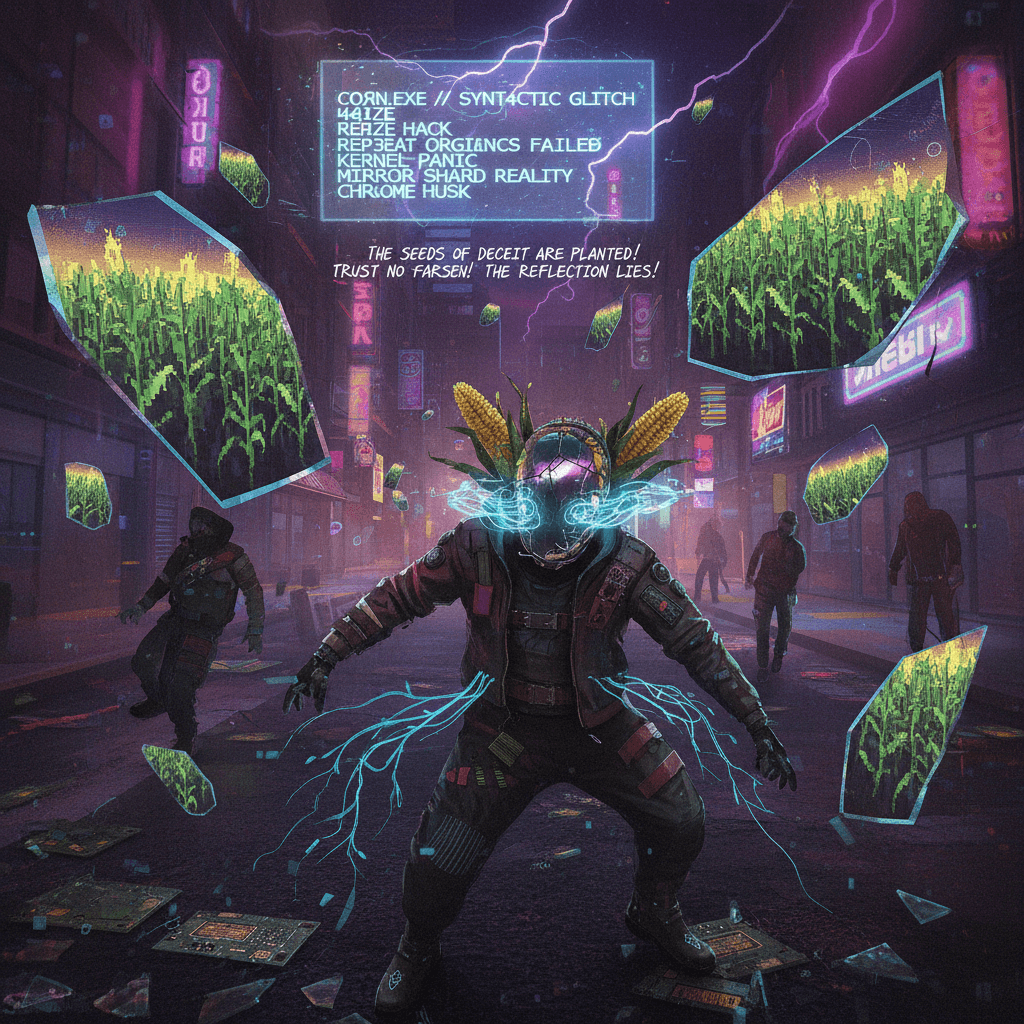 broken mirrors & corn conspiracies: peak fever-dream energy