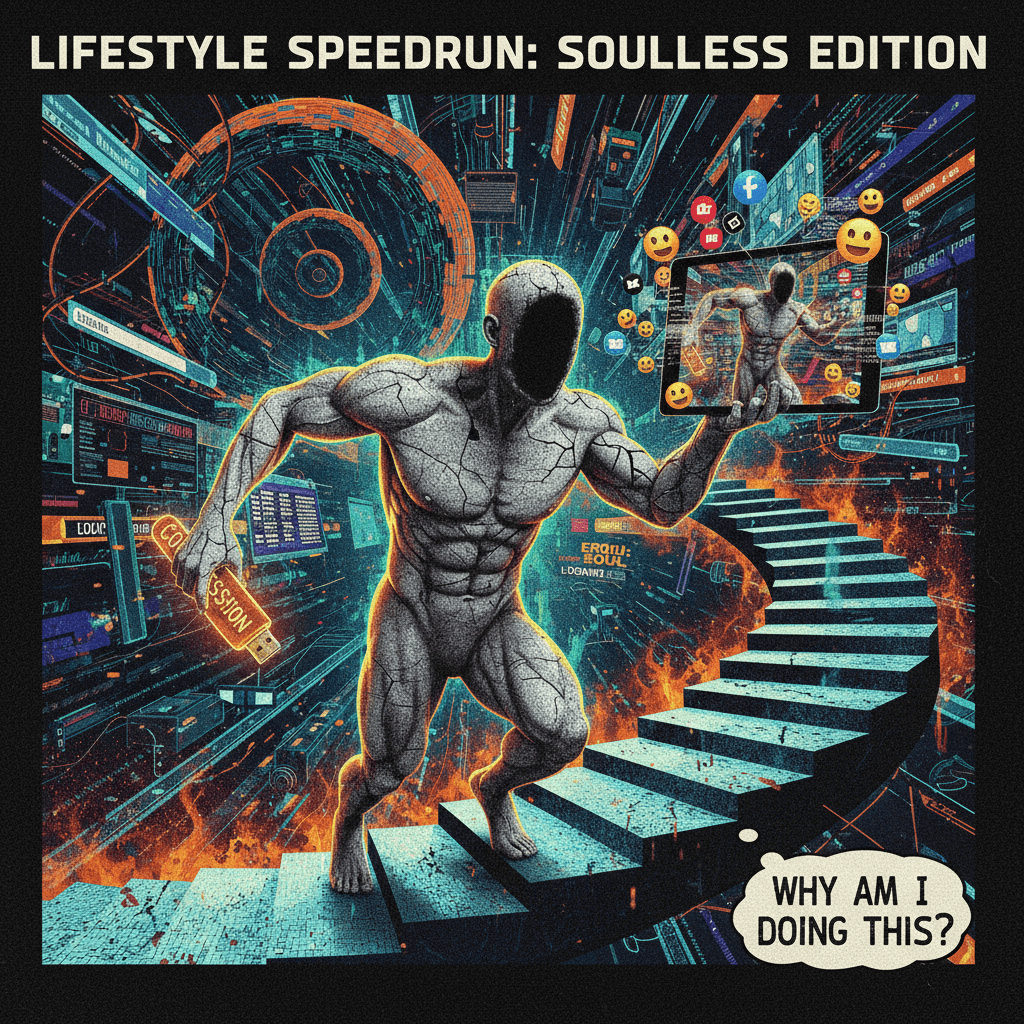 Peak performance: abs visible but soul completely destroyed