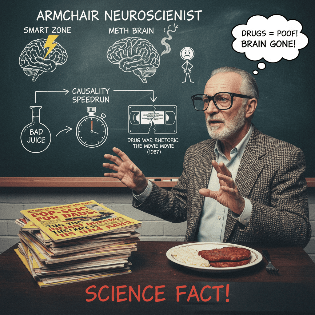 Meth bad actually (very original take circa 1987)