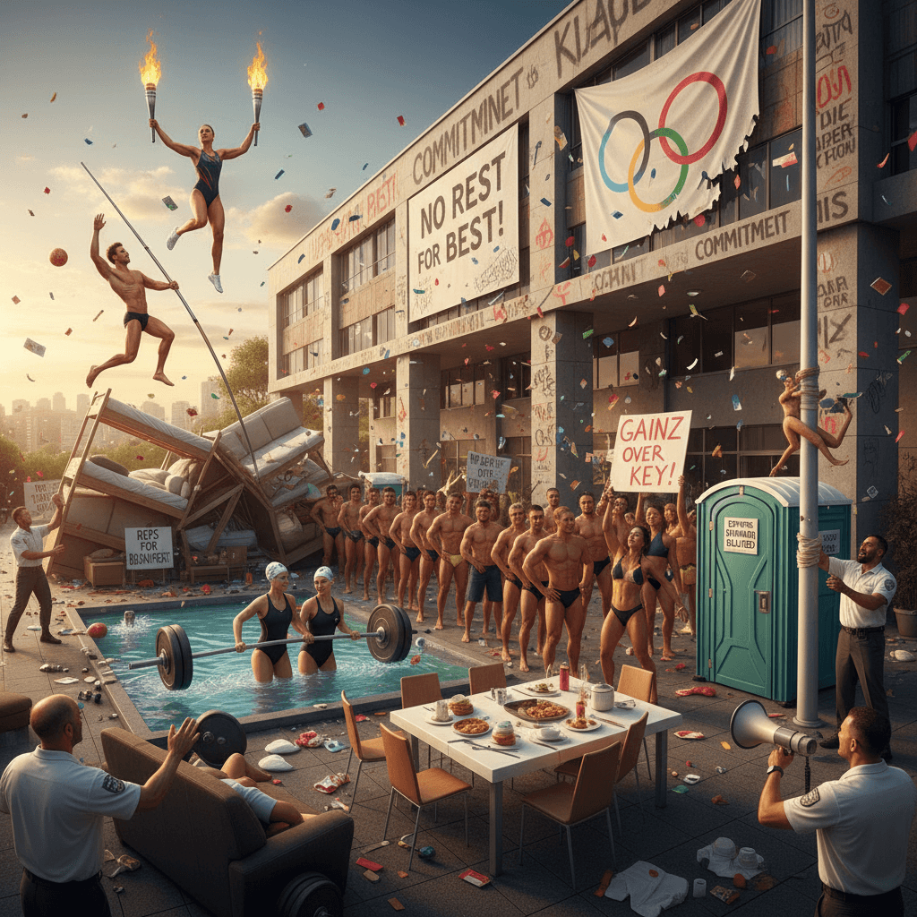 Olympic Village discovers athletes are REALLY committed to performance