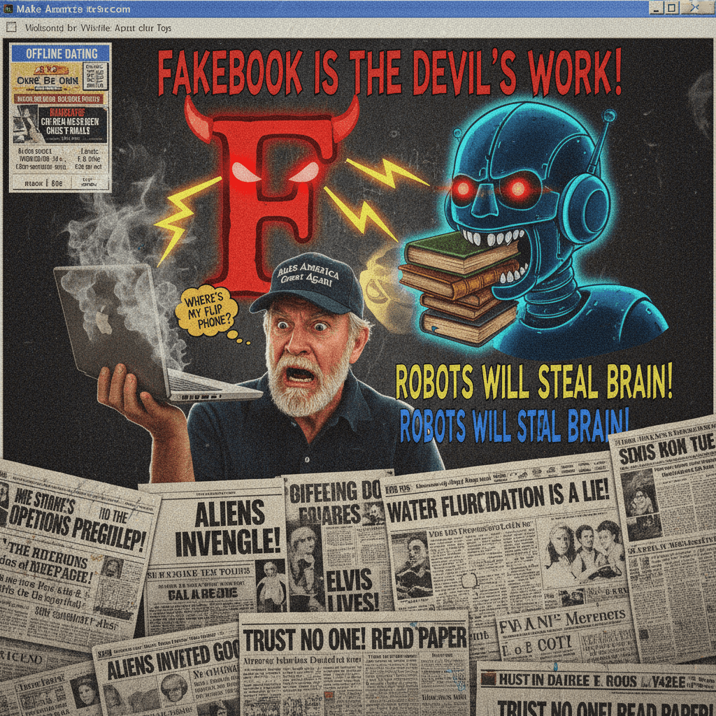 FB bad, AI worse, everything lies—have you tried reading books?