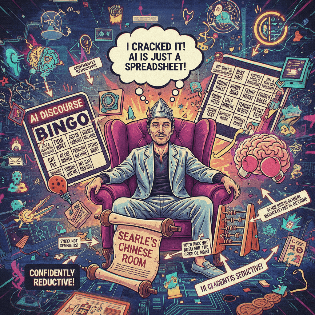 Searle's Chinese Room but make it 'I understand AI better than AI researchers'