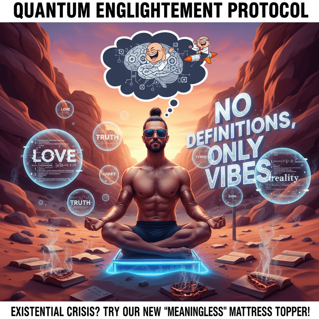 Meditating on how definitions destroy meaning, very zen, much science