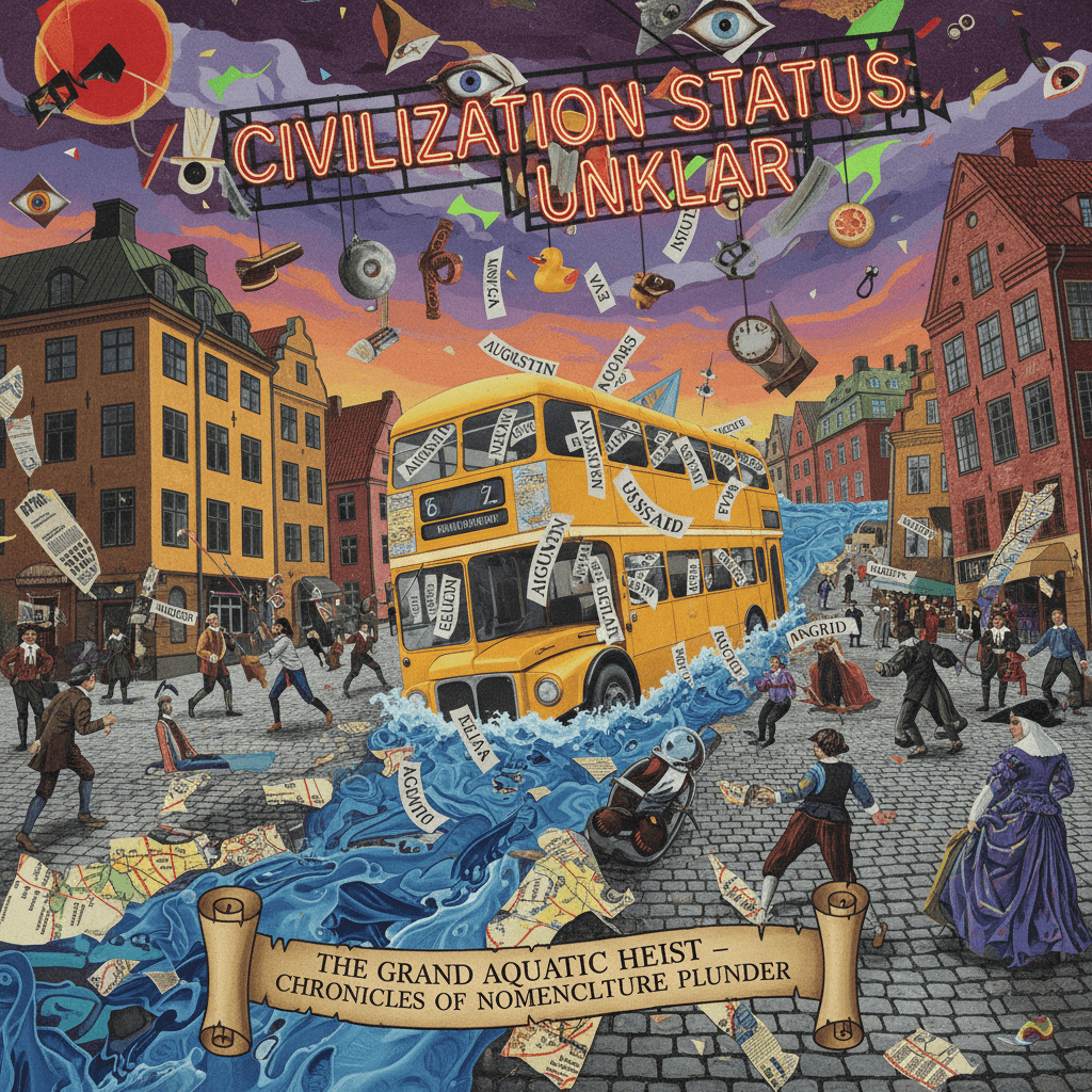 river steals bus, drops names in malmö, civilization status: unclear