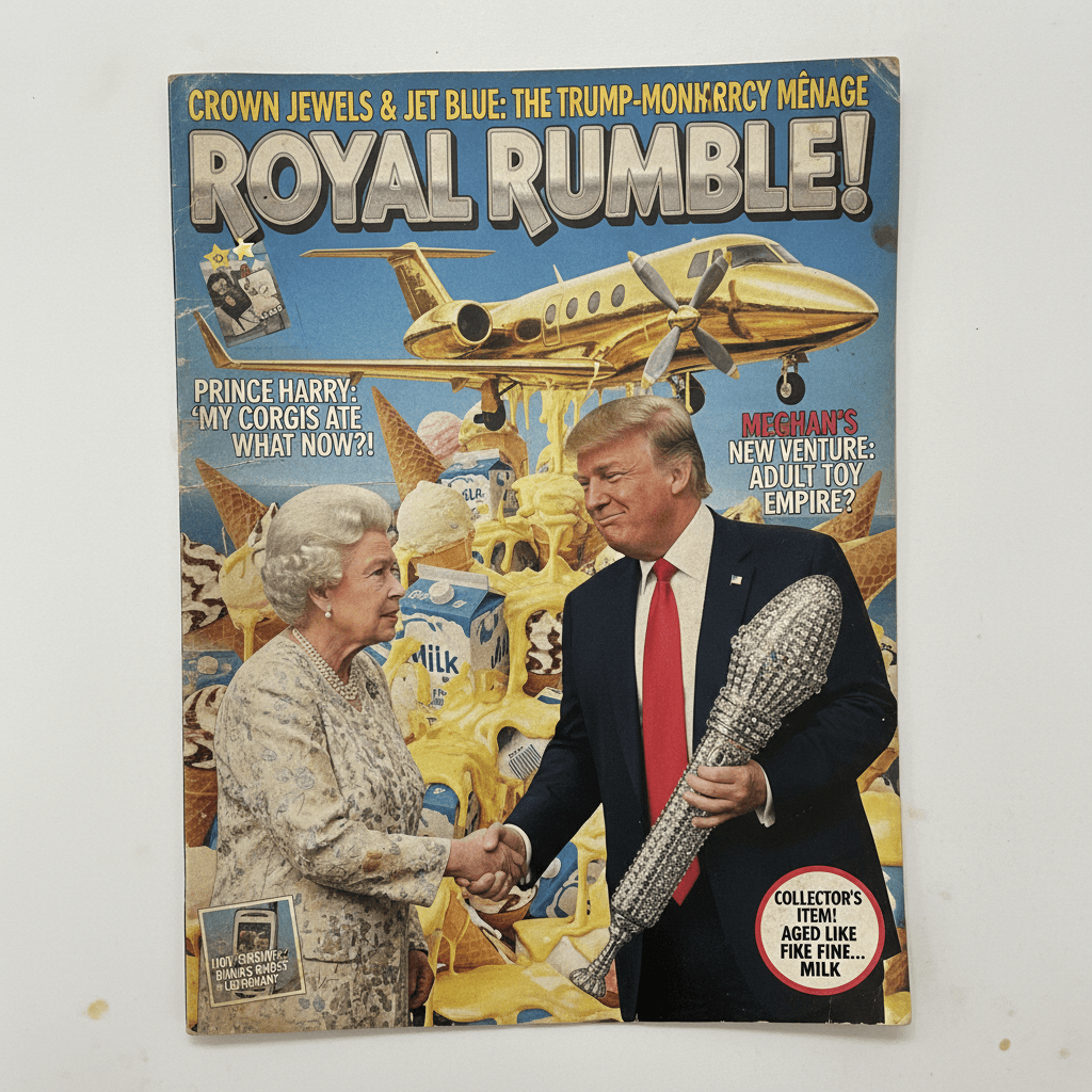 Peak tabloid chaos: Royal family meets sex aids meets Trump jet scandal