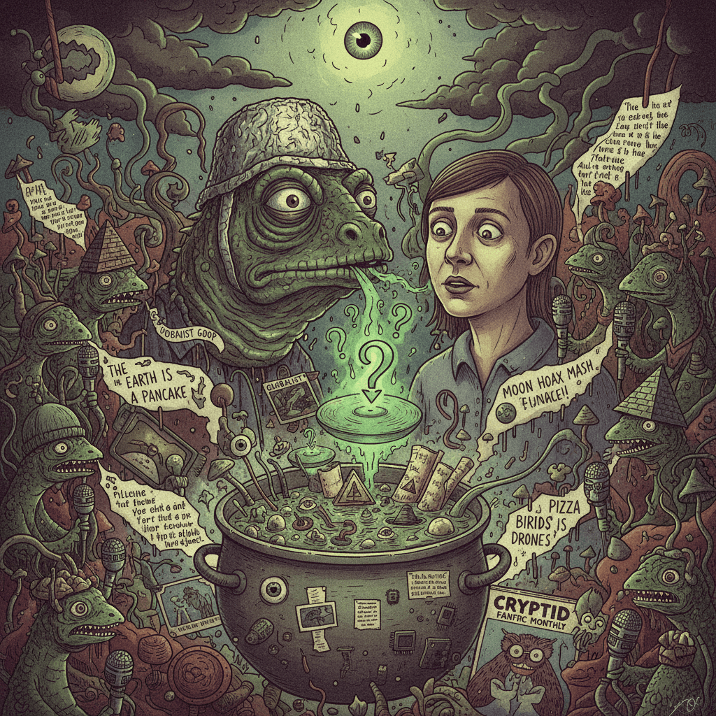 trust no one's sound, especially not the lizards whispering flat earth propaganda