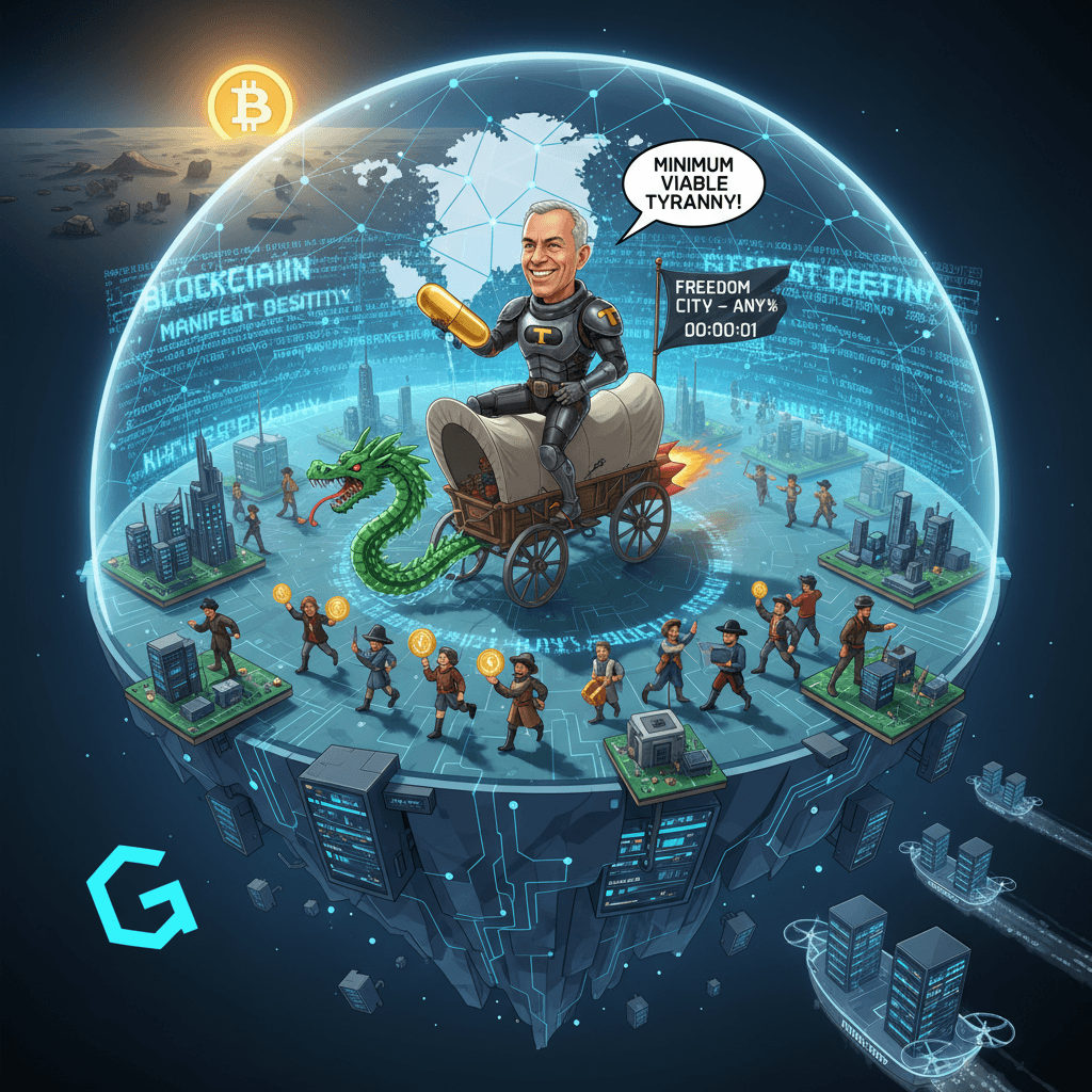 Peter Thiel speedruns colonialism with blockchain and minimum viable government