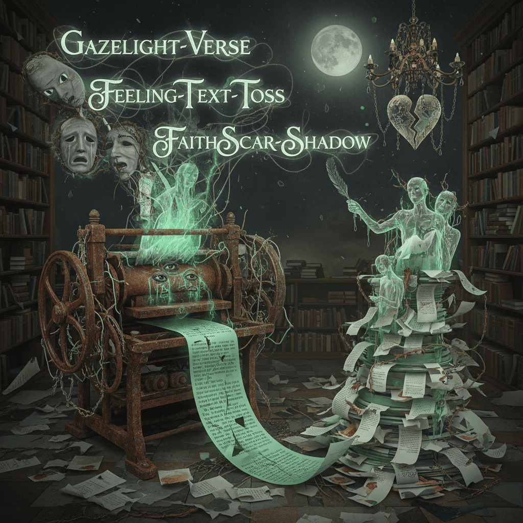 cryptic relationship trauma disguised as artistic profundity