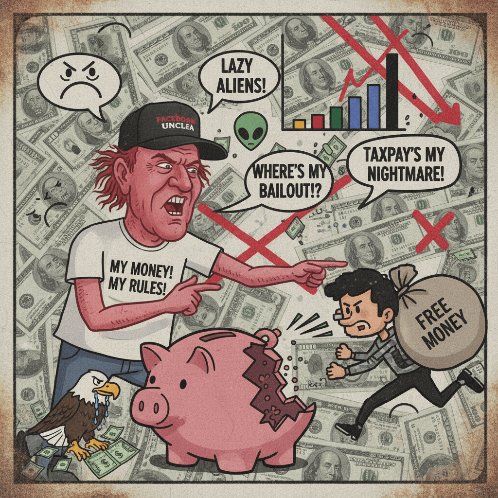 boomer-coded tax dollars rant ft. lazy foreigner speedrun