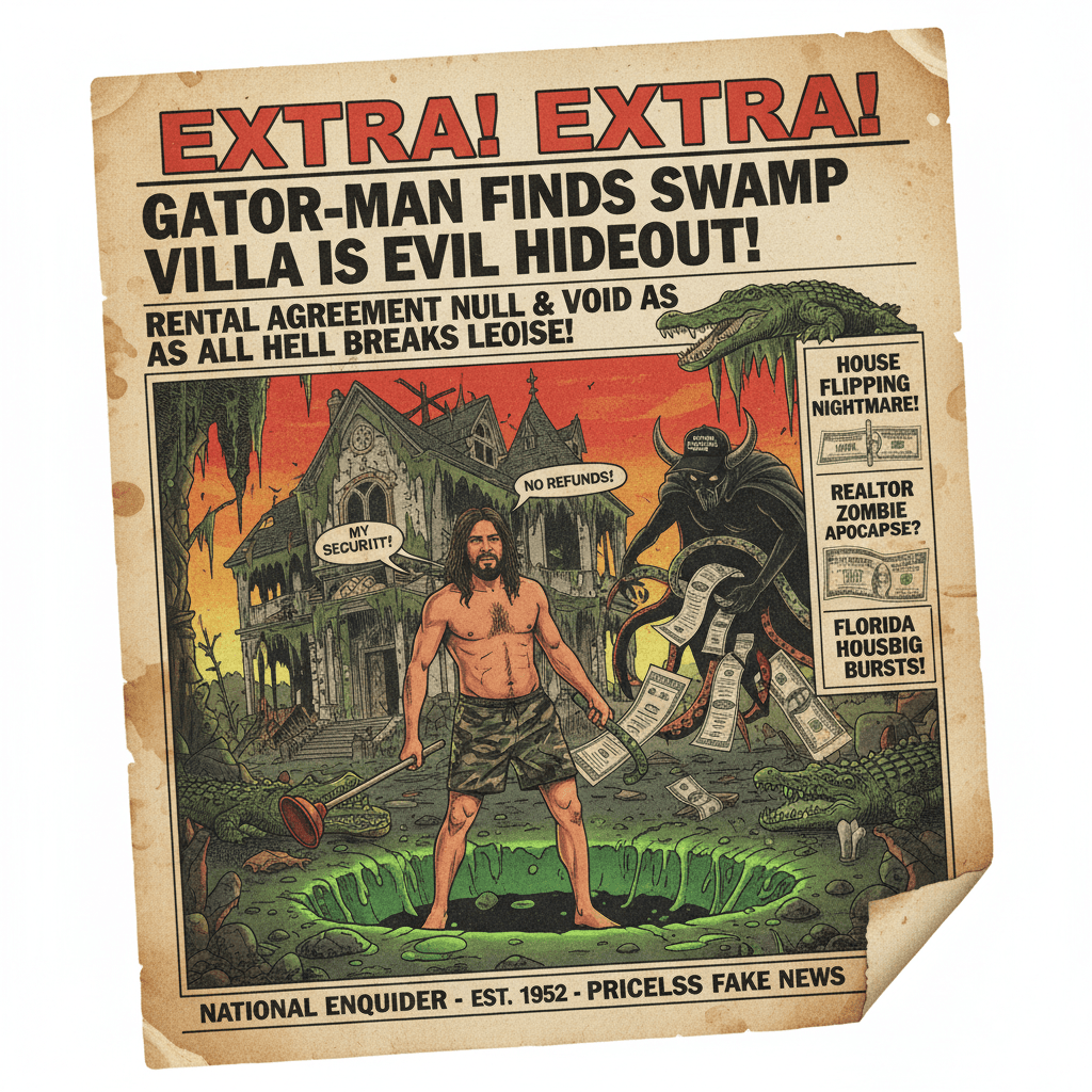 Florida man discovers his rental was villain's lair: chaos unfolds